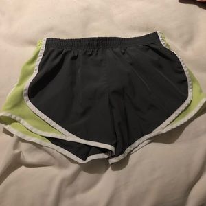 GREY AND GREEN XSMALL SHORTS